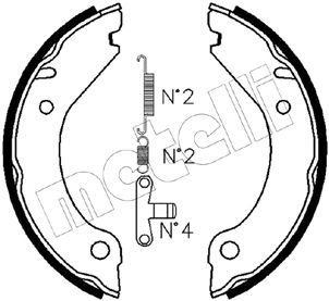 METELLI Piduriklotside komplekt,seisupidur 53-0473K