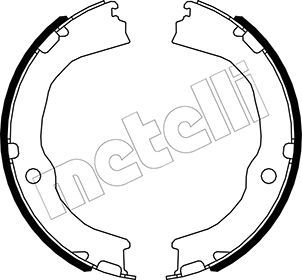 METELLI Piduriklotside komplekt,seisupidur 53-0485