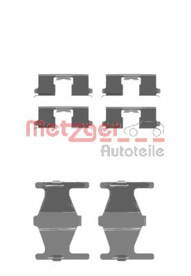 METZGER Комплектующие, колодки дискового тормоза 109-1204