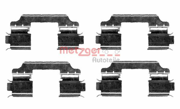 METZGER Комплектующие, колодки дискового тормоза 109-1654