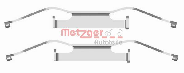 METZGER Комплектующие, колодки дискового тормоза 109-1680
