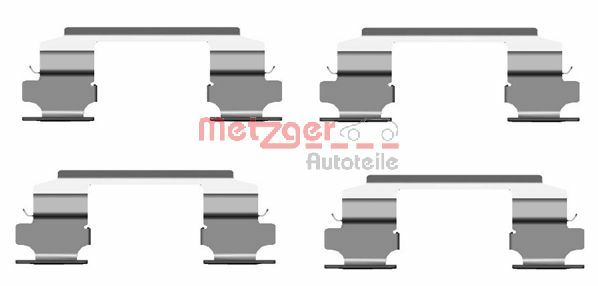 METZGER Комплектующие, колодки дискового тормоза 109-1686