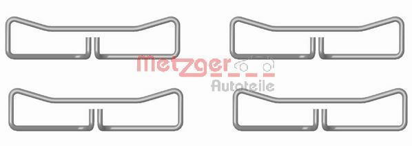 METZGER Комплектующие, колодки дискового тормоза 109-1691