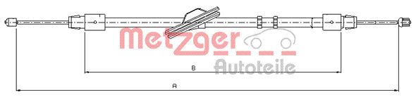 METZGER Tross,seisupidur 10.9445