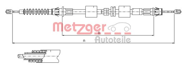 METZGER Tross,seisupidur 11.5508