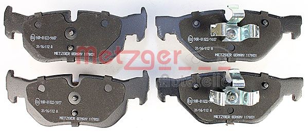 METZGER Комплект тормозных колодок, дисковый тормоз 1170031