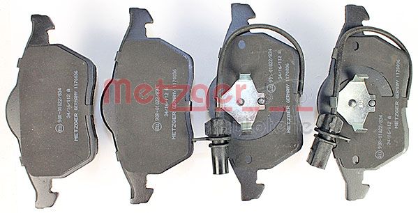 METZGER Комплект тормозных колодок, дисковый тормоз 1170036