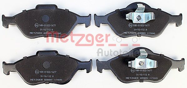 METZGER Комплект тормозных колодок, дисковый тормоз 1170045