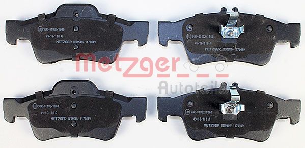 METZGER Комплект тормозных колодок, дисковый тормоз 1170049