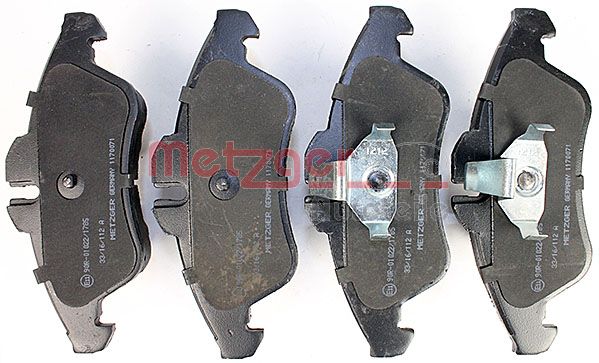 METZGER Комплект тормозных колодок, дисковый тормоз 1170071