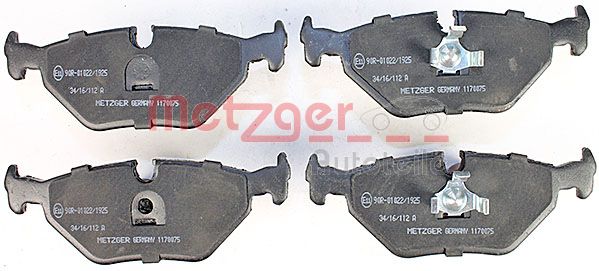METZGER Комплект тормозных колодок, дисковый тормоз 1170075