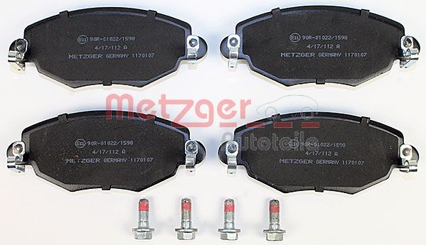 METZGER Комплект тормозных колодок, дисковый тормоз 1170107