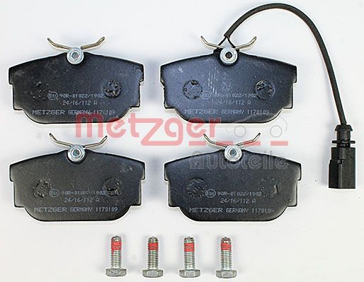 METZGER Комплект тормозных колодок, дисковый тормоз 1170109