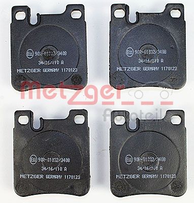 METZGER Комплект тормозных колодок, дисковый тормоз 1170123