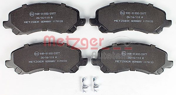 METZGER Комплект тормозных колодок, дисковый тормоз 1170133