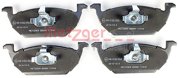 METZGER Комплект тормозных колодок, дисковый тормоз 1170144