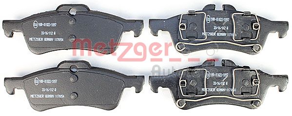 METZGER Комплект тормозных колодок, дисковый тормоз 1170154