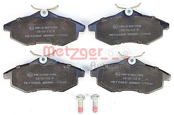 METZGER Комплект тормозных колодок, дисковый тормоз 1170163