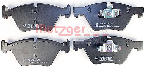 METZGER Комплект тормозных колодок, дисковый тормоз 1170203