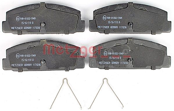 METZGER Комплект тормозных колодок, дисковый тормоз 1170206