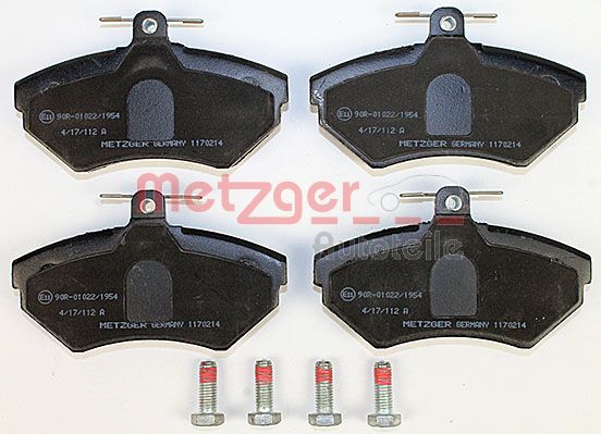 METZGER Комплект тормозных колодок, дисковый тормоз 1170214