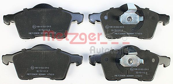 METZGER Комплект тормозных колодок, дисковый тормоз 1170218