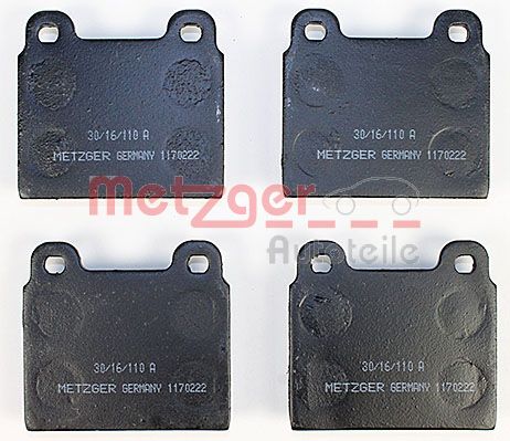 METZGER Комплект тормозных колодок, дисковый тормоз 1170222