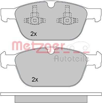 METZGER Комплект тормозных колодок, дисковый тормоз 1170229
