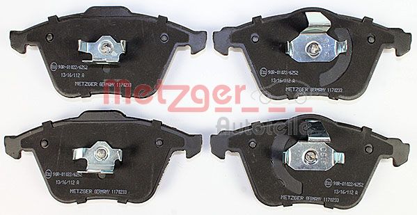 METZGER Комплект тормозных колодок, дисковый тормоз 1170233