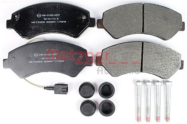 METZGER Комплект тормозных колодок, дисковый тормоз 1170248