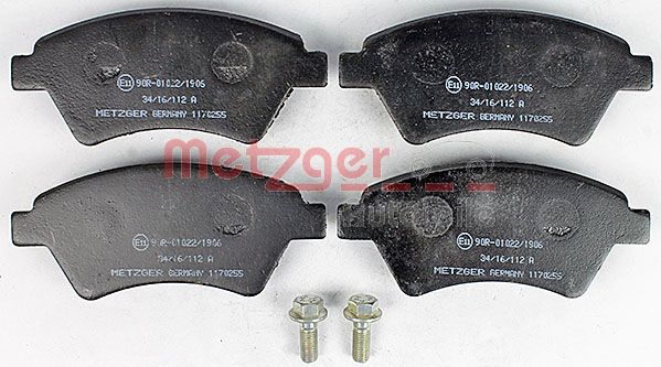 METZGER Комплект тормозных колодок, дисковый тормоз 1170255