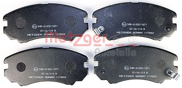 METZGER Комплект тормозных колодок, дисковый тормоз 1170262