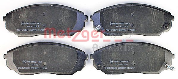 METZGER Комплект тормозных колодок, дисковый тормоз 1170297