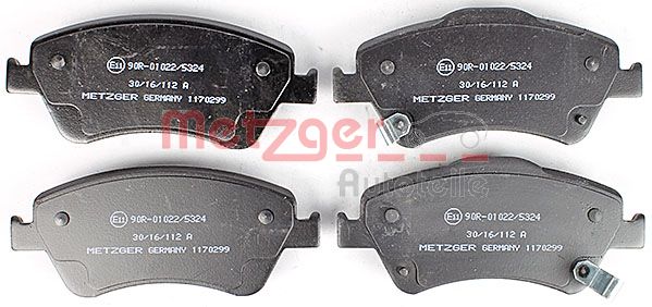METZGER Комплект тормозных колодок, дисковый тормоз 1170299