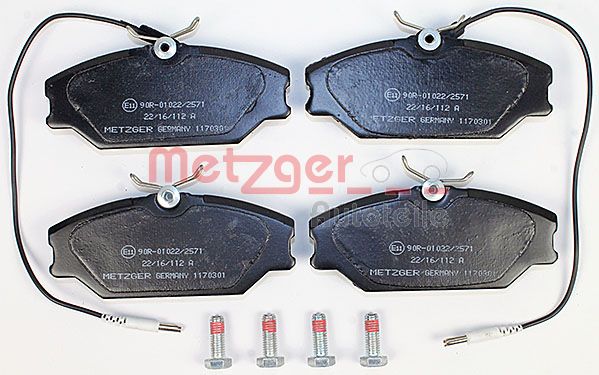 METZGER Комплект тормозных колодок, дисковый тормоз 1170301