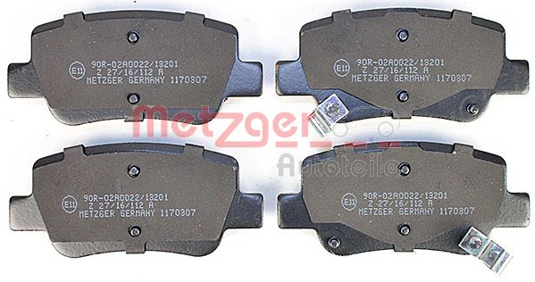 METZGER Комплект тормозных колодок, дисковый тормоз 1170307