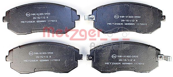 METZGER Комплект тормозных колодок, дисковый тормоз 1170312