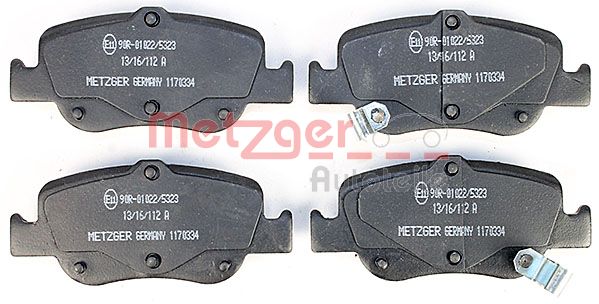 METZGER Комплект тормозных колодок, дисковый тормоз 1170334