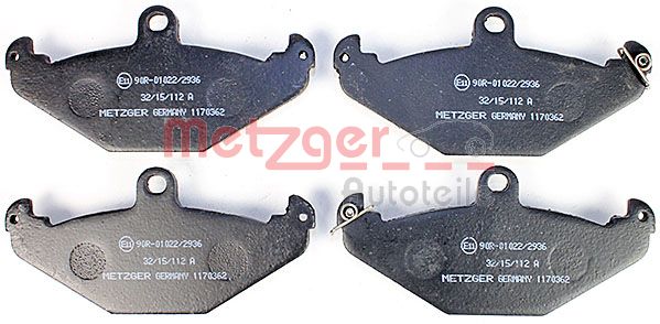 METZGER Комплект тормозных колодок, дисковый тормоз 1170362