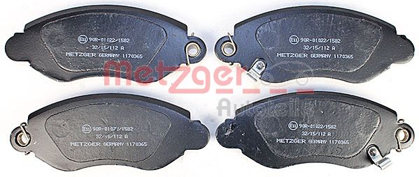 METZGER Комплект тормозных колодок, дисковый тормоз 1170365