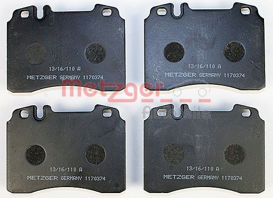 METZGER Комплект тормозных колодок, дисковый тормоз 1170374