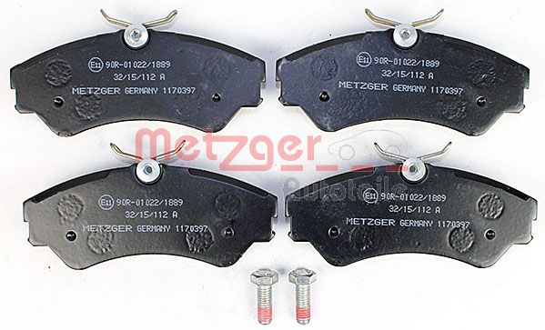 METZGER Комплект тормозных колодок, дисковый тормоз 1170397