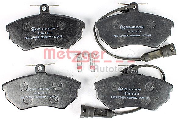 METZGER Комплект тормозных колодок, дисковый тормоз 1170412