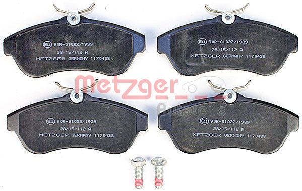 METZGER Комплект тормозных колодок, дисковый тормоз 1170438