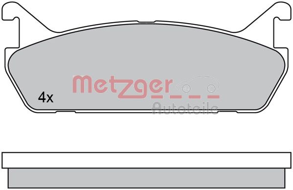 METZGER Комплект тормозных колодок, дисковый тормоз 1170448