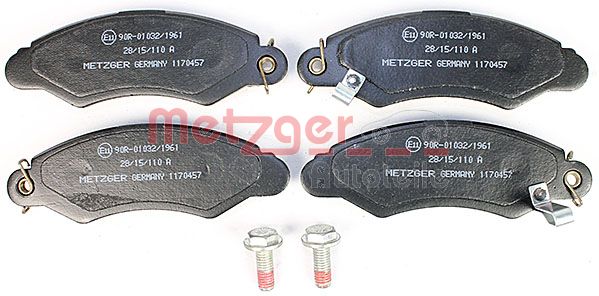 METZGER Комплект тормозных колодок, дисковый тормоз 1170457