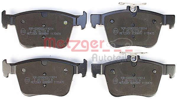 METZGER Комплект тормозных колодок, дисковый тормоз 1170470