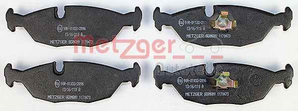 METZGER Комплект тормозных колодок, дисковый тормоз 1170473