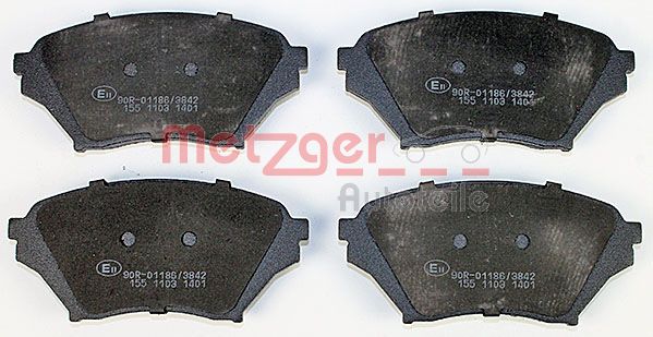 METZGER Комплект тормозных колодок, дисковый тормоз 1170480