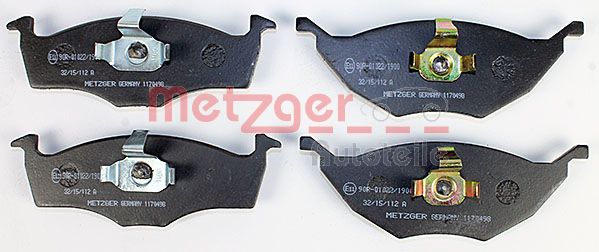 METZGER Комплект тормозных колодок, дисковый тормоз 1170498